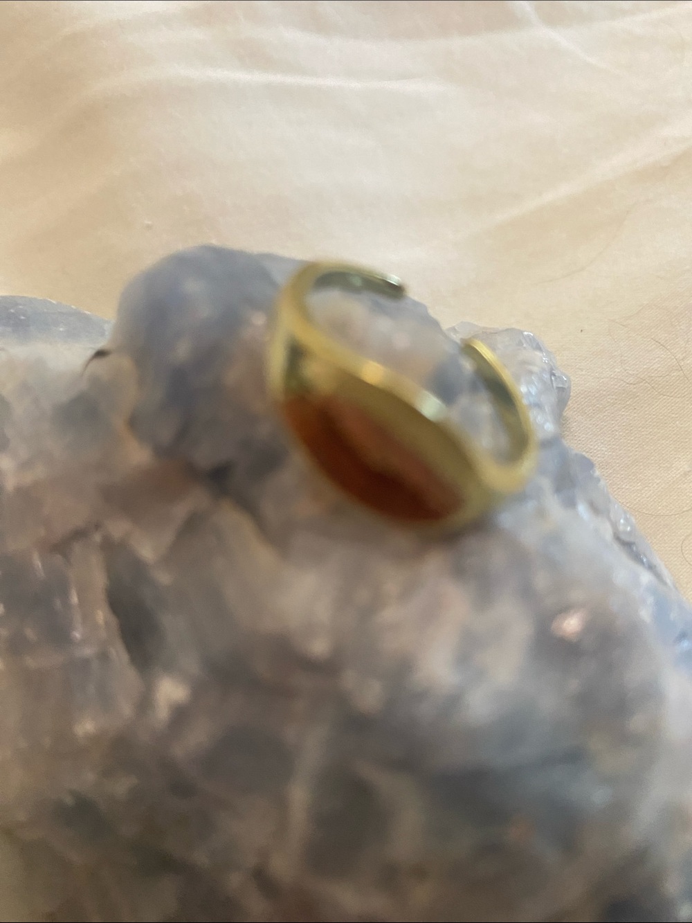 Gold Tone Adjustable Stackable Rings Set - Picture 4 of 5